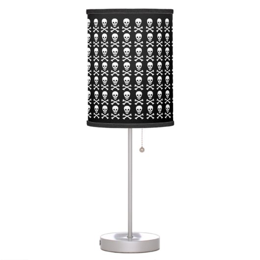 Skull and Crossbones Table Lamp (Left)