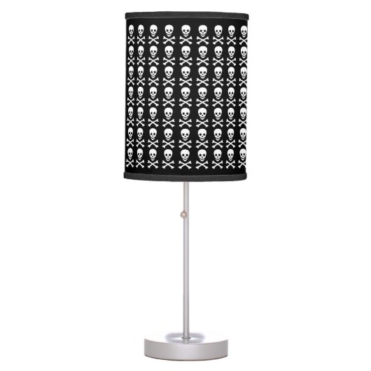 Skull and Crossbones Table Lamp (Front)