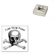 Skull and Crossbones Template Small Business Rubber Stamp | Zazzle