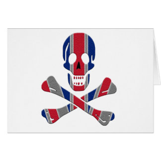 Skull and Crossbones Union Jack Cards