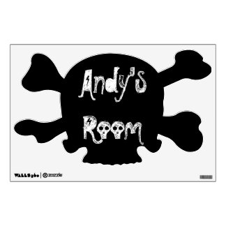Skull and Crossbones Wall Decal