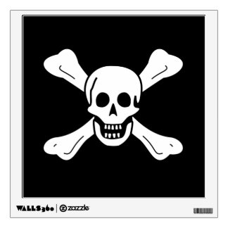 Skull and Crossbones Wall Sticker