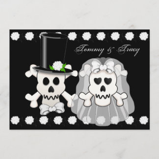 Skull and Crossbones Wedding Invitation