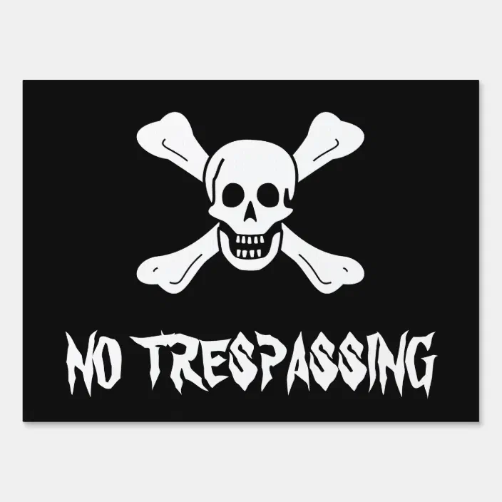No Trespassing CGSignLab 5-Pack 18x12 Victorian Gothic Premium Acrylic Sign 