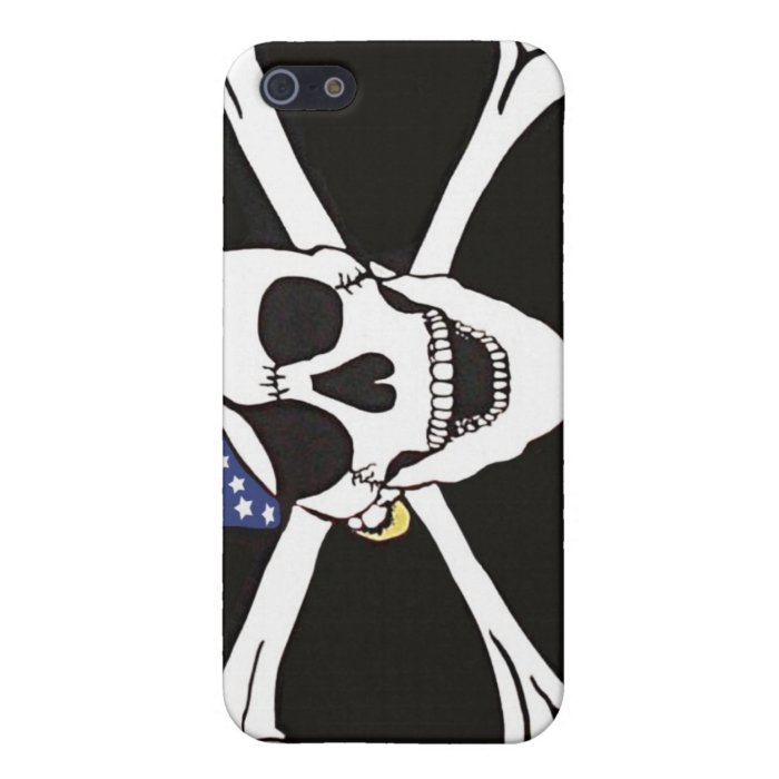 Skull and Crossed Bones Pirate Flag iPhone 5 Cases