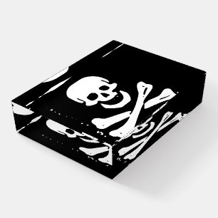 Skull and Crossed Bones Pirate Flag Paperweight
