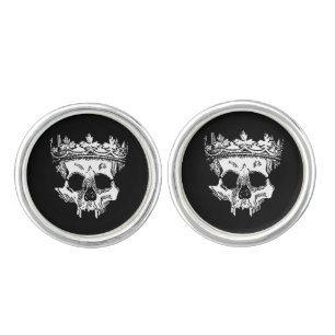 Skull and Crown Cufflinks