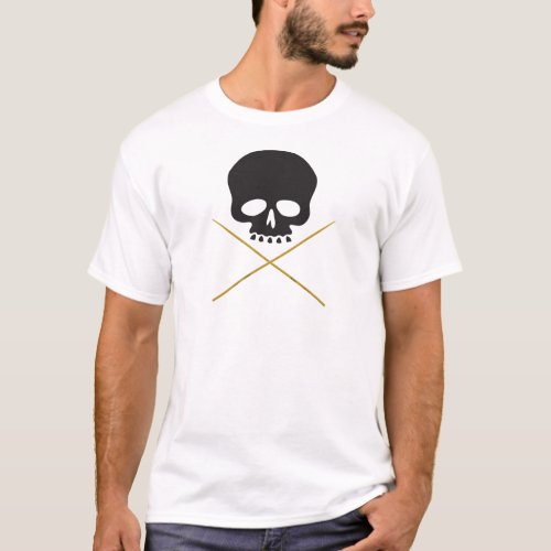 Skull and Drumstick Crossbones T_Shirt