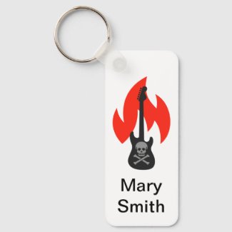 Skull and Flame Guitar