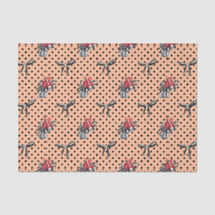 Skull and Flowers (Design 14 Yellow/Orange Series) Tissue Paper