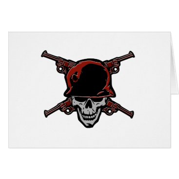 Skull and four crossed revolvers emblem Skull and four crossed revolvers emblem