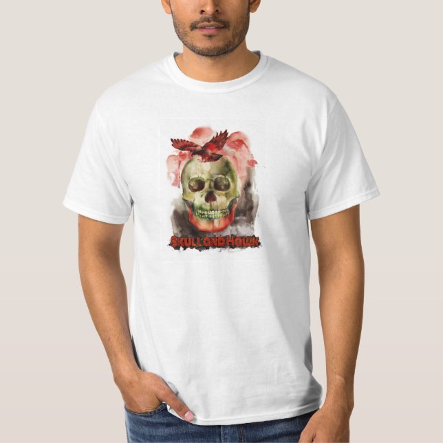 Skull and Hawk Men's Tee (Front)