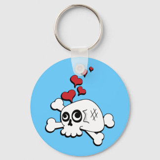 Skull and Hearts Keychain