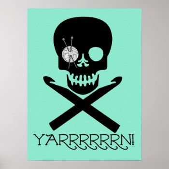 Skull And Hooks Poster by rdwnggrl at Zazzle