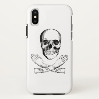 Skull and Mechanical Hands iPhone X Case