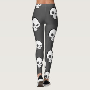 Skull and Mustache Leggings