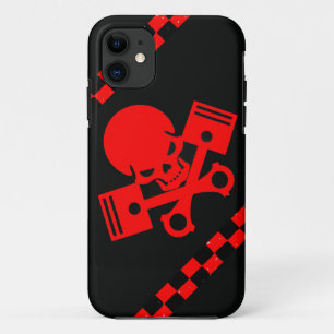 Skull and piston car cool motorcycle muscle car en iPhone 11 case
