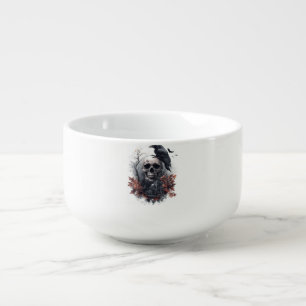 Skull and Raven Prophecy Soup Mug