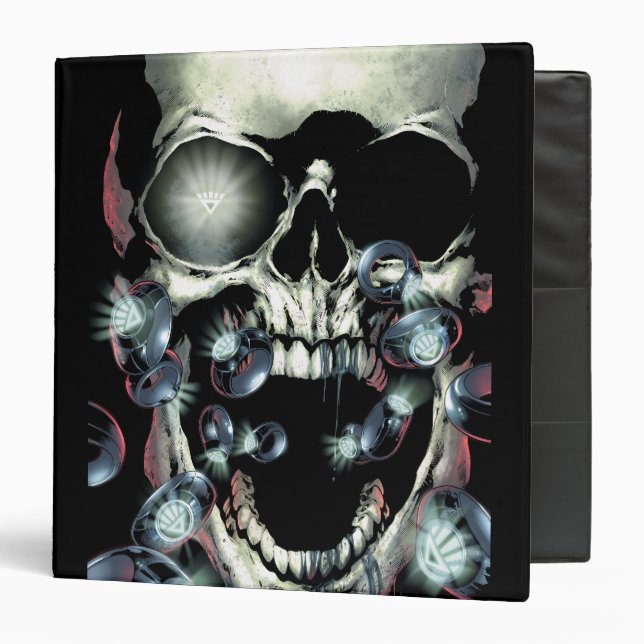 Skull and Rings - Color 3 Ring Binder (Front/Inside)