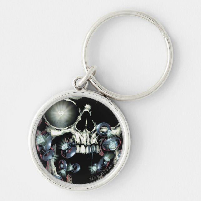 Skull and Rings - Color Keychain (Front)