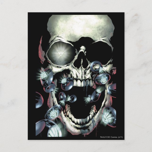 Skull and Rings - Color Postcard (Front)
