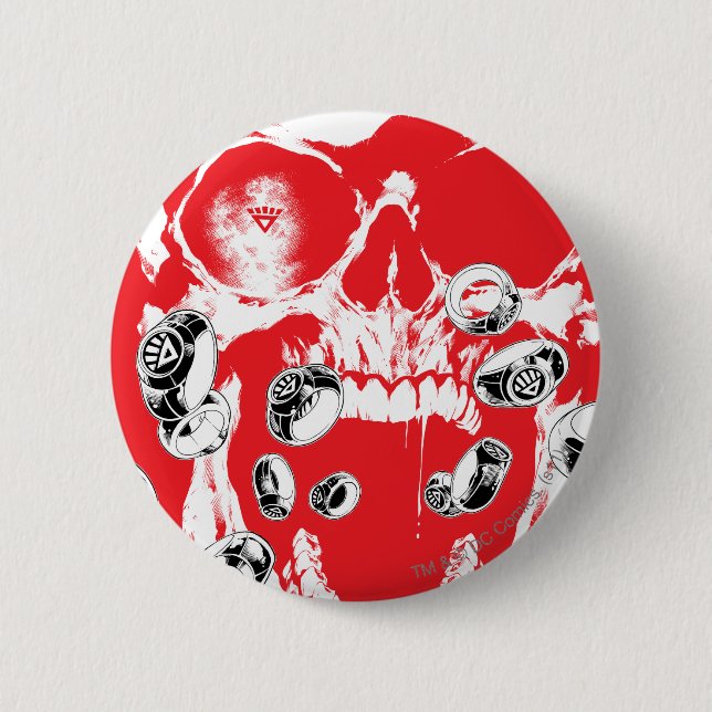 Skull and Rings - Red Button (Front)