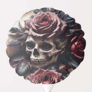 Skull and Roses Balloon