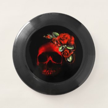 Skull And Roses Wham-o Frisbee by deemac2 at Zazzle