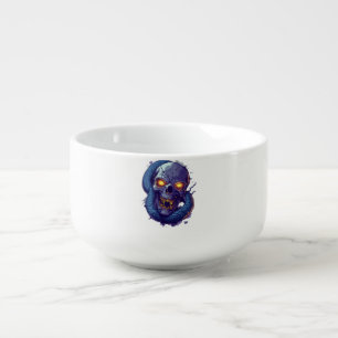 Skull and Serpent Duel Soup Mug