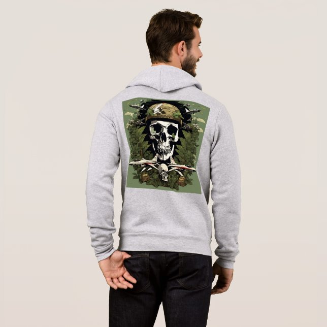 Skull and Smoke Hoodie (Back Full)