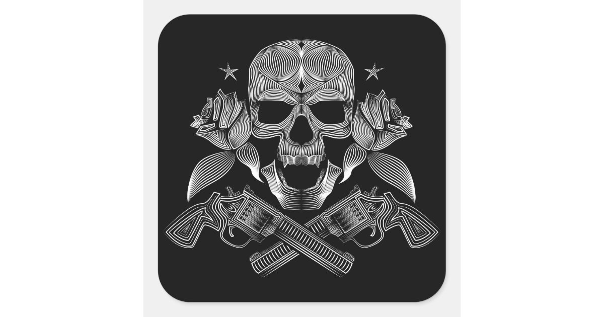 The Mountain Pirate Skull & Cross Bones Muskets Tee Black T-Shirt