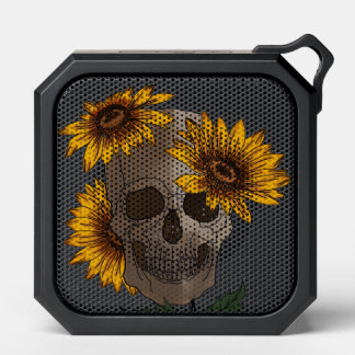 Skull and Sunflower Bluetooth Speaker – Gothic Flo