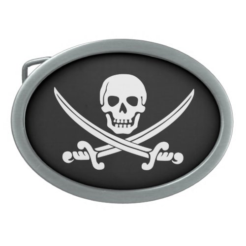 Skull and Swords Belt Buckle