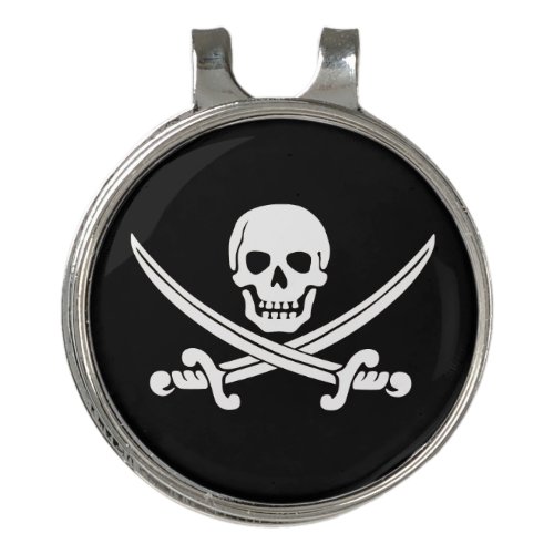 Skull and Swords Golf Hat Clip and Ball Marker