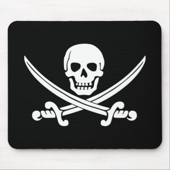 Skull And Swords Mouse Pad by FantasyCases at Zazzle