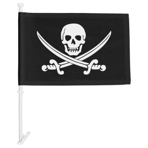 Skull and Swords Pirate Car Flag