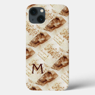 SKULL AND TEETH ,DENTAL CLINIC ,DENTIST MONOGRAM iPhone 13 CASE