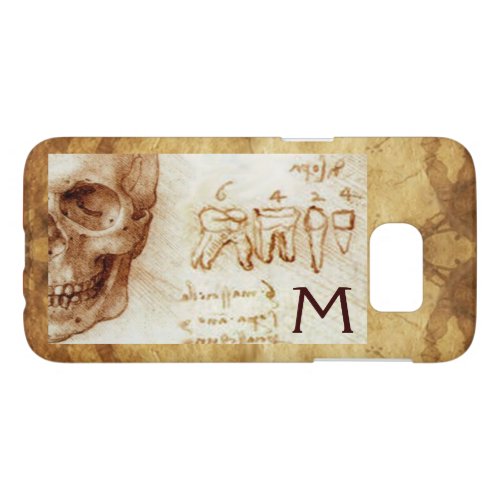 SKULL AND TEETH DENTAL CLINIC DENTIST MONOGRAM SAMSUNG GALAXY S7 CASE