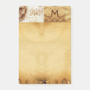 SKULL AND TEETH ,DENTAL CLINIC ,DENTIST MONOGRAM POST-IT NOTES
