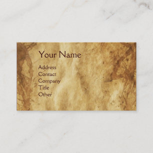 SKULL AND TEETH,DENTAL CLINIC,DENTIST PARCHMENT BUSINESS CARD