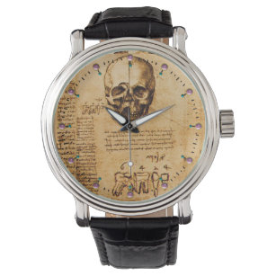 SKULL AND TEETH ,DENTAL CLINIC ,DENTIST Parchment Watch