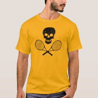 Skull and Tennis Racquets T-Shirt