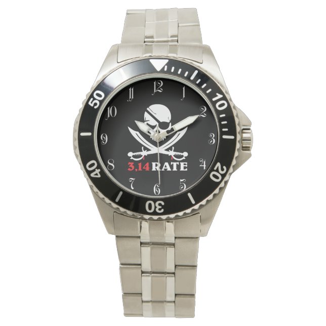 Skull and the pirate sabers watch (Front)