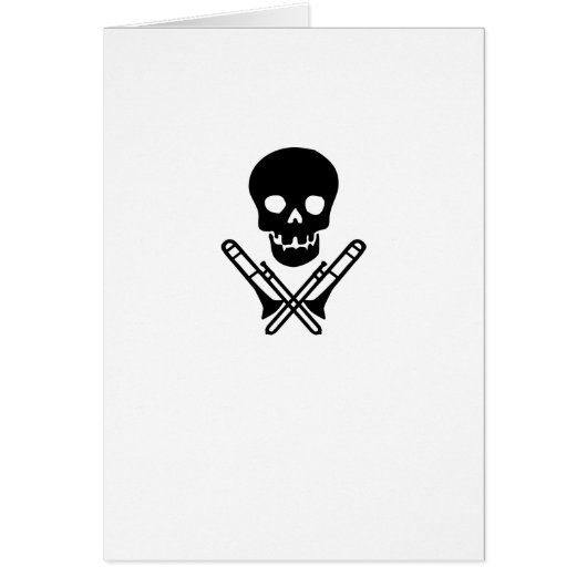skull and trombones cards (Front)