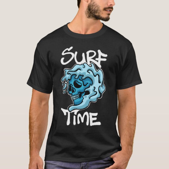 Skull and Wave streetwear T-Shirt (Front)