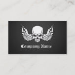 Skull And Wings Business Card at Zazzle