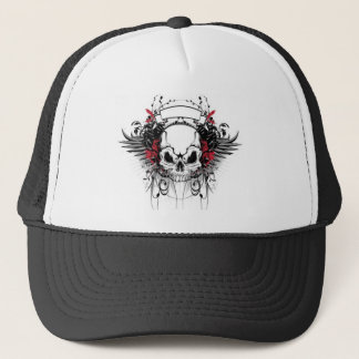 skull-and-wings trucker hat