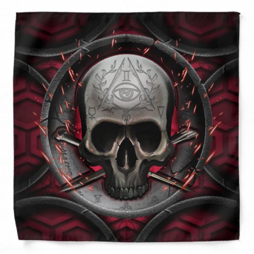 skull Ars Longa Vita Brevis Bandana