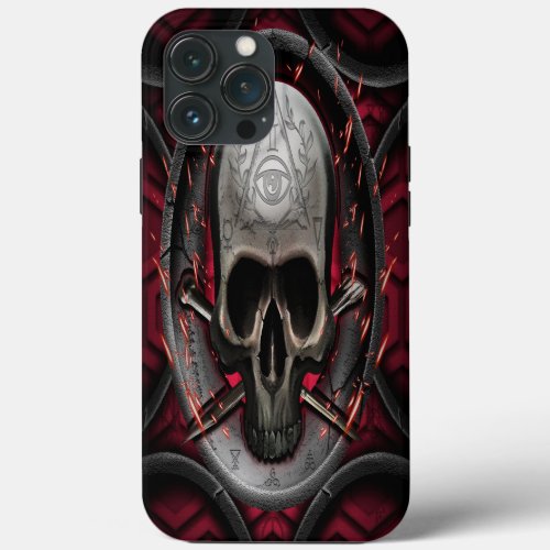 skull Ars Longa Vita Brevis iPhone 13 Pro Max Case