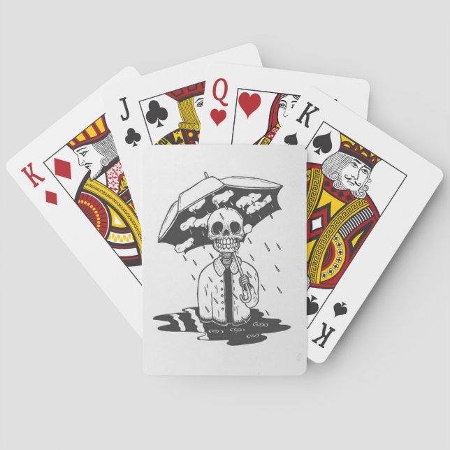 Skull art card deck  (Back)
